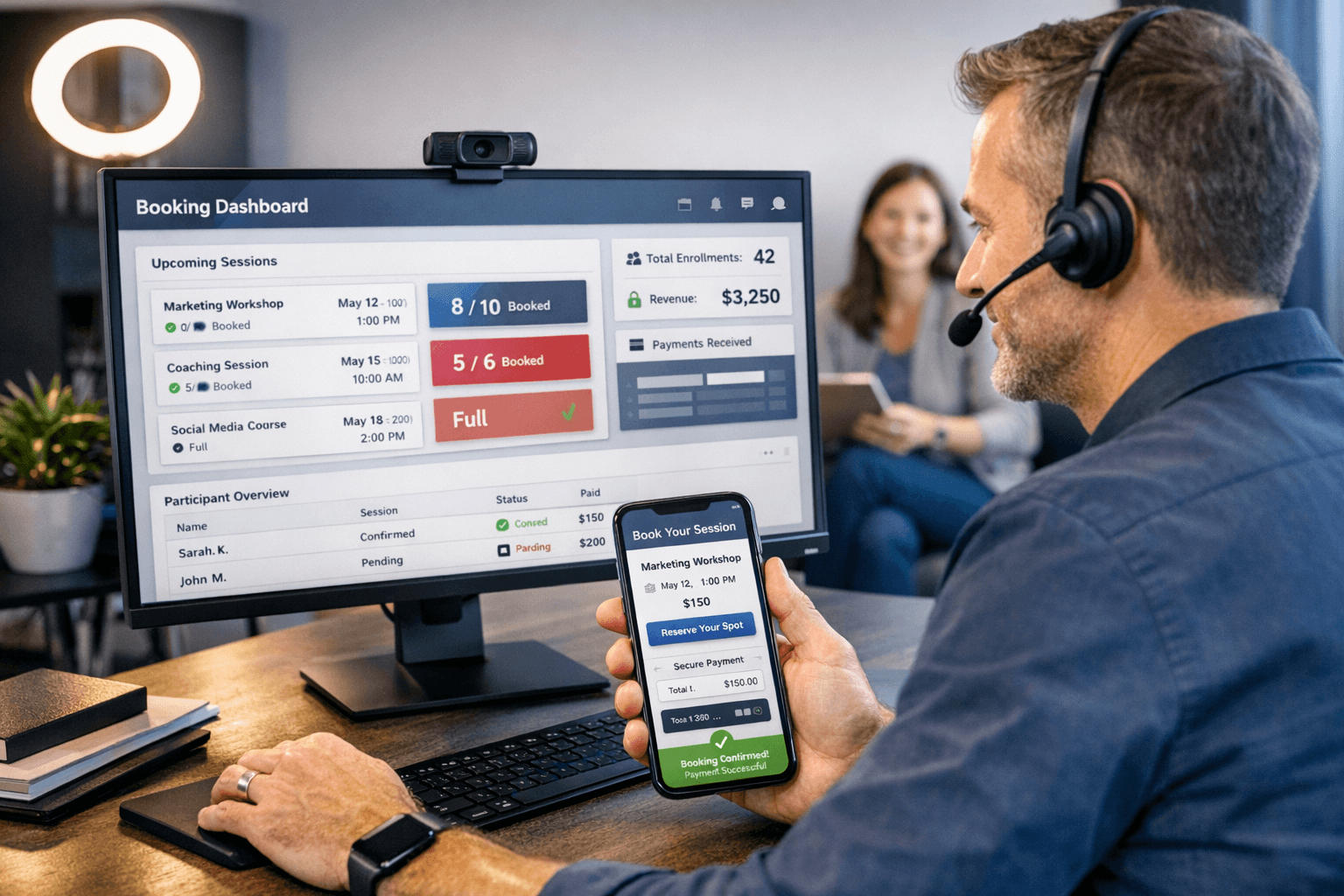 Classes, workshops, and capacity-managed bookings preview