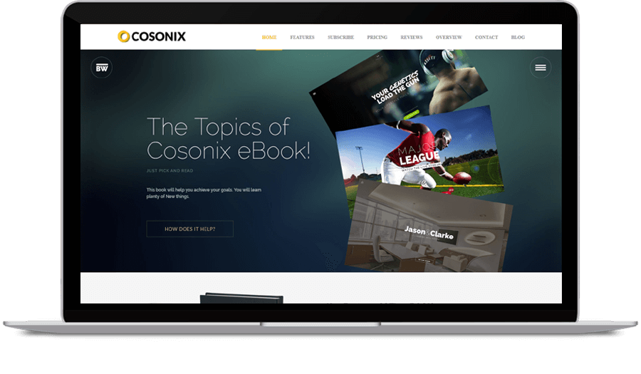 Cosonix eBook Revolution Slider demo screenshot