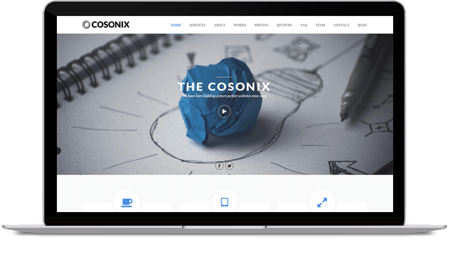 Cosonix Portfolio demo screenshot