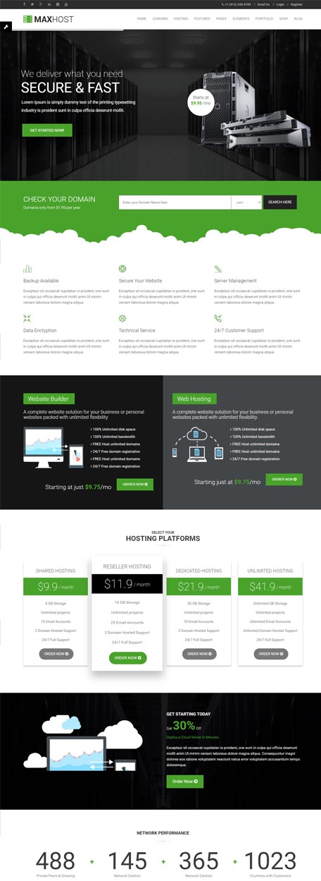 CyberPanel Hosting demo preview