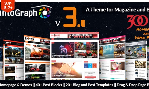 PantoGraph magazine theme preview