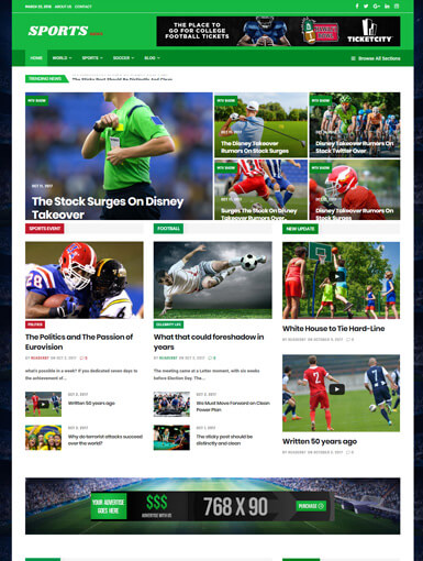 Sports News PantoGraph demo